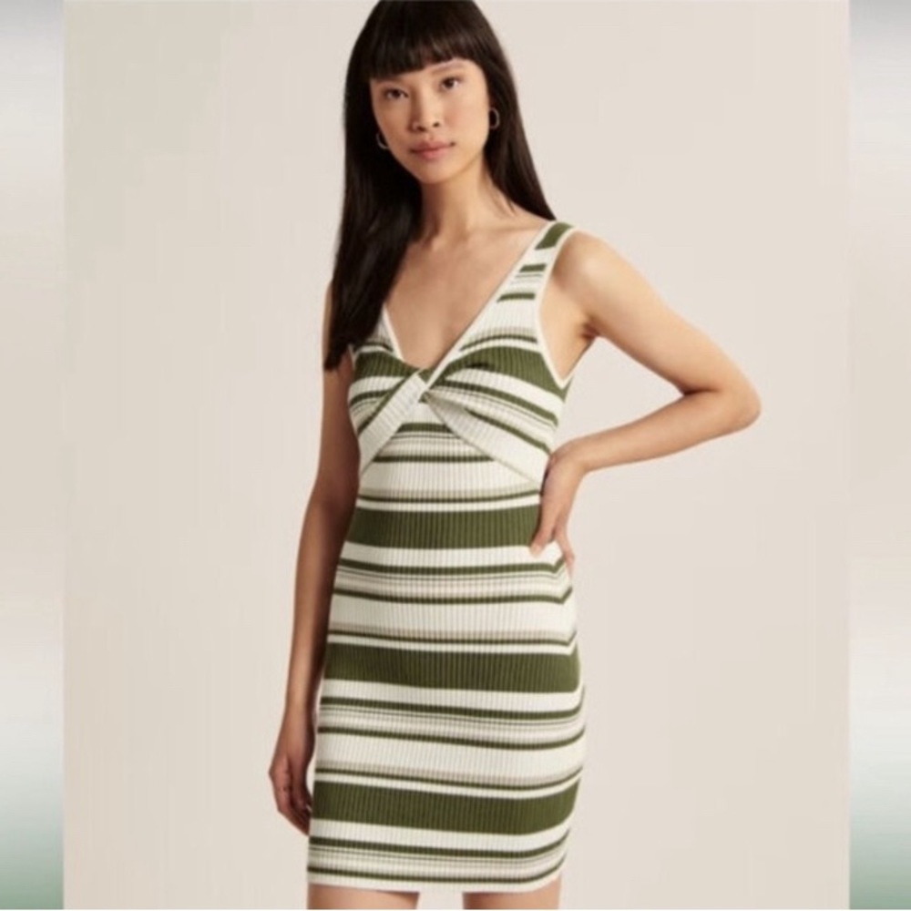 NWT Abercrombie & Fitch Reversible Knit Striped Mini Dress
